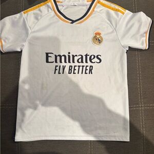 Vinicius Jr. Kids White Real Madrid Soccer Jersey